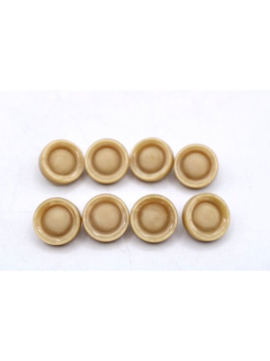 Unbranded Other - Beige Button Lot 8 Matching Molded Vintage Sewing Craft Supplies Neutral Modern
